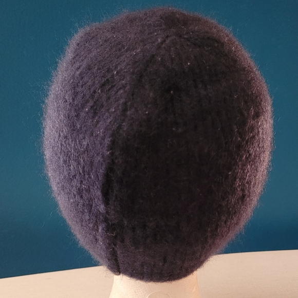 Saks Fifth Avenue 100% Cashmere Blue Beanie Soft Hat - Picture 3 of 10